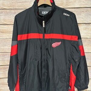 Vintage 2000s CCM Detroit Red Wings Jacket Windbreaker NHL Men's Large